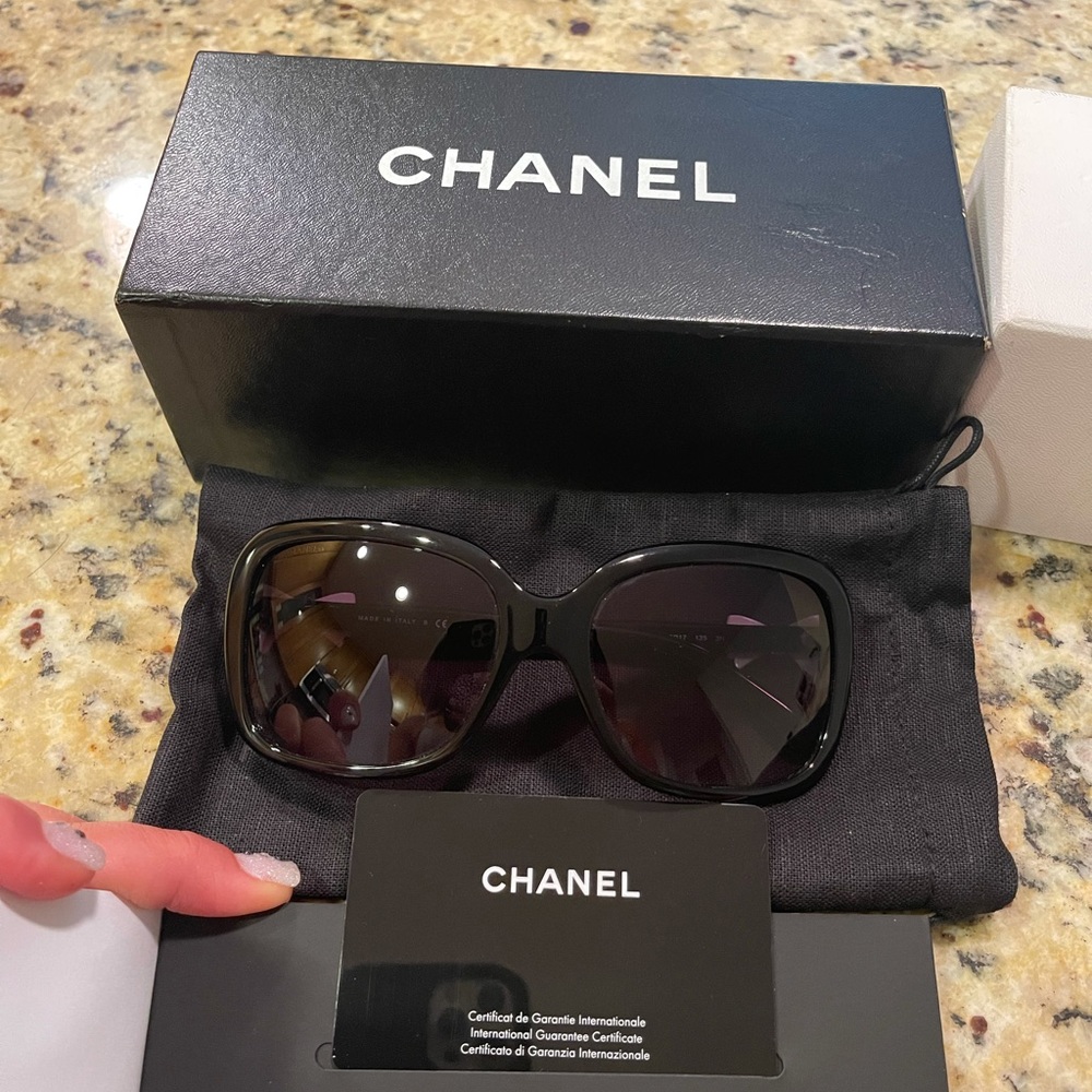 Black Chanel Sunglasses